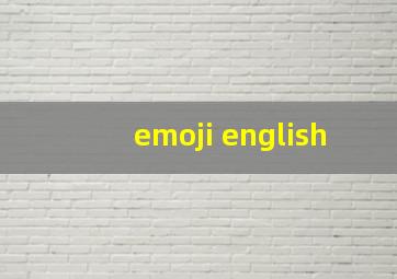 emoji english